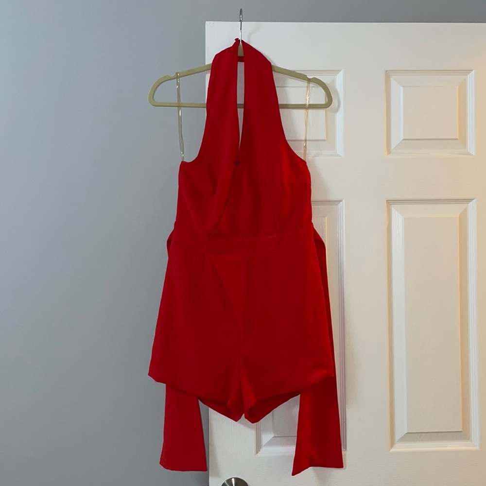 Backless romper